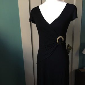 Vertigo, black knit dress, sz.S, rayon